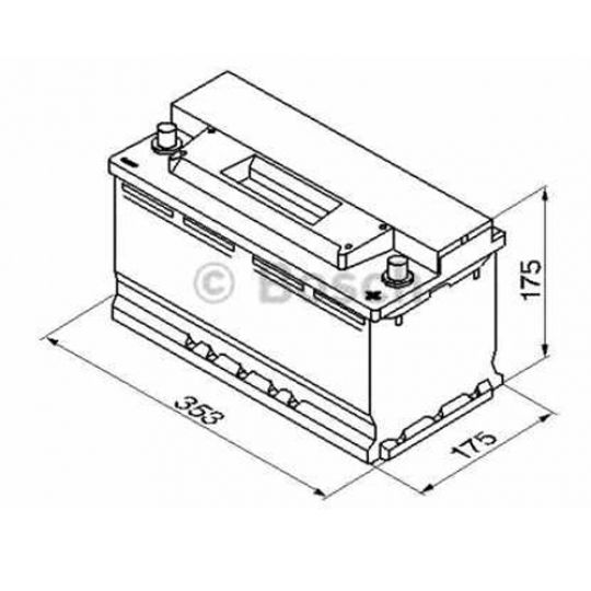 Автомобильный аккумулятор BOSCH (S3012) 88Ач