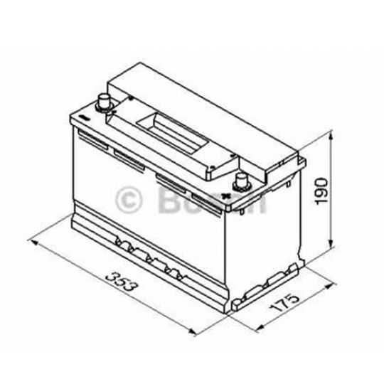 Автомобильный аккумулятор BOSCH (S3013) 90Ач