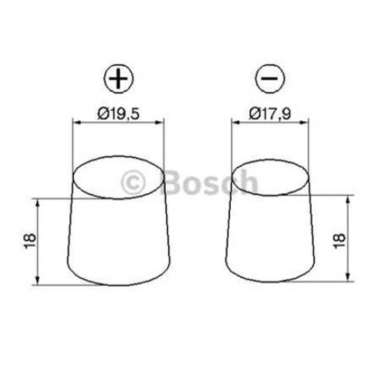 Автомобильный аккумулятор BOSCH (S3013) 90Ач