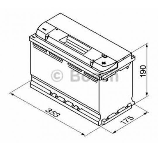 Автомобильный аккумулятор BOSCH (S4013) 95Ач