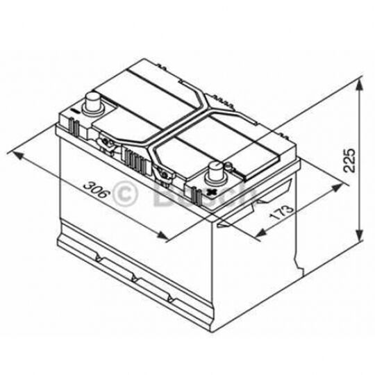 Автомобильный аккумулятор BOSCH (S4028) 95Ач