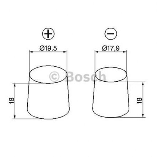 Автомобильный аккумулятор BOSCH (S4028) 95Ач