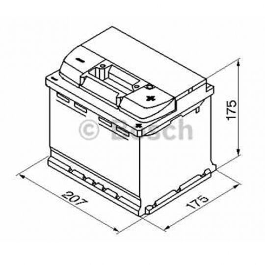 Автомобильный аккумулятор BOSCH Silver Plus (S5001) 52Ач Автомобильный аккумулятор BOSCH Silver Plus (S5001) 52Ач