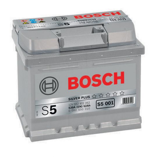 Автомобильный аккумулятор BOSCH Silver Plus (S5001) 52Ач Автомобильный аккумулятор BOSCH Silver Plus (S5001) 52Ач