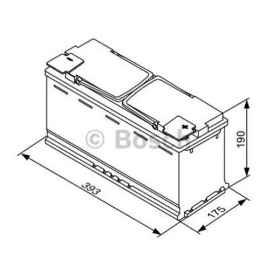 Автомобильный аккумулятор BOSCH AGM (S5A15) 105Ач