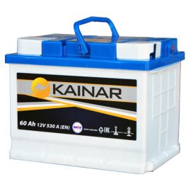 Автомобильный аккумулятор KAINAR 6СТ-60 (0602510120) 60Ач, 530 A (EN), левый+