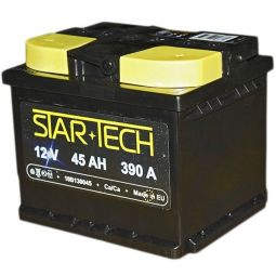 Автомобильный аккумулятор STARTECH 6СТ-45 (10B130045) 45Ач, 390 A (EN), правый+ Автомобильный аккумулятор STARTECH 6СТ-45 (10B130045) 45Ач, 390 A (EN), правый+