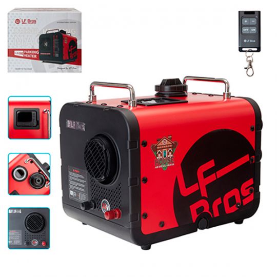 LF Bros Автономний дизельний обігрівач в корпусі 12/220В для автомобіля та приміщень ES5.0 N2E, 5000Вт [4 отвори]