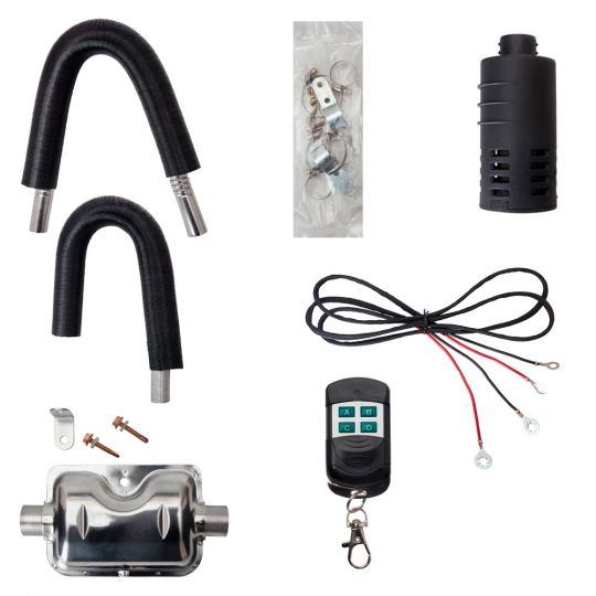 LF Bros Автономний дизельний обігрівач в корпусі 12В для автомобіля та приміщень EX5.0, 5000Вт [4 отвори]