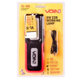 Voin Переносна лампа VL-109 5W-COB+3W XPE/Power Bank 2000mAh/магніт/інд. заряда