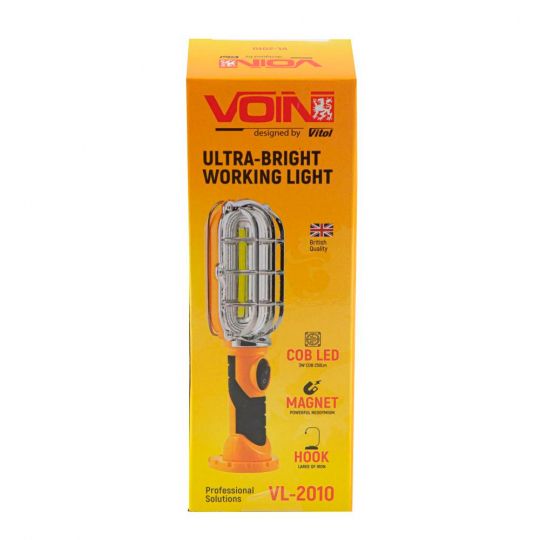 Voin Переносна лампа VL-2010 LED COB 3W/ 250Lm, 3xAA (не в комплекті) Voin Переносна лампа VL-2010 LED COB 3W/ 250Lm, 3xAA (не в комплекті)