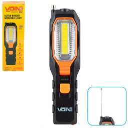 Voin Переносна лампа VL-7043 COB 260Lm + F5 80Lm /АКБ 1200mAh/магніт/індикатор заряду