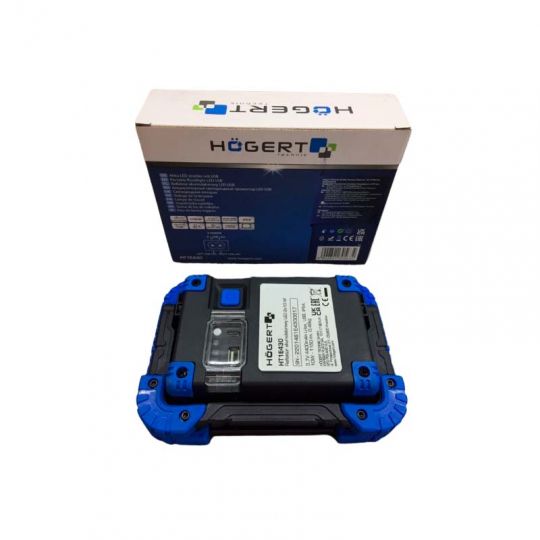 HOGERT Фонарь (Прожектор) светодиодный аккумуляторный с функцией Повербанк (Польша)