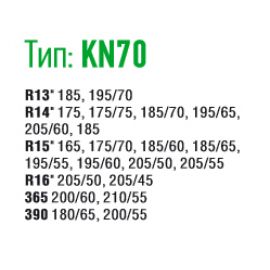 DK481-KN70 Цепи противоскольжения для колёс
