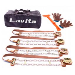 Lavita LA 225285 Цепи противоскольжения для колёс (Комплект 4 шт.) Lavita LA 225285 Цепи противоскольжения для колёс (Комплект 4 шт.)