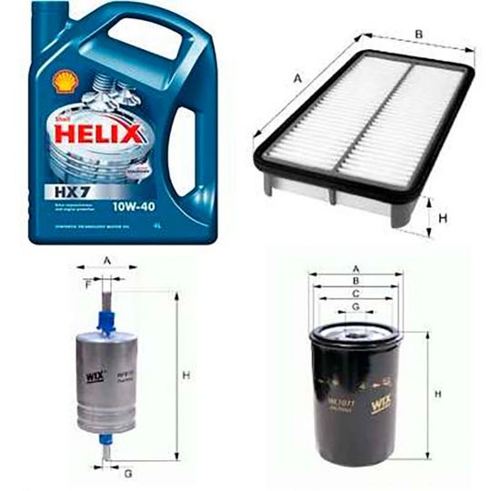 Комплект для техобслуживания (ТО) для Daewoo Lanos (масло 10W-40, фильтр салона, воздушный, масляный) Комплект для техобслуживания (ТО) для Daewoo Lanos (масло 10W-40, фильтр салона, воздушный, масляный)