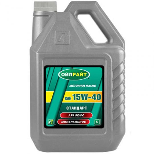 OILRIGHT СТАНДАРТ 15W-40 SF/CC минеральное моторное масло OILRIGHT СТАНДАРТ 15W-40 SF/CC минеральное моторное масло