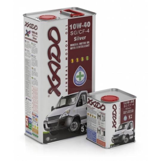 XADO Atomic Oil 10W-40 SG/CF-4 Silver минеральное моторное масло (20л) XADO Atomic Oil 10W-40 SG/CF-4 Silver минеральное моторное масло (20л)