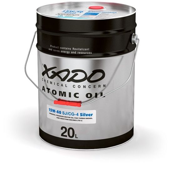 XADO Atomic Oil 15W-40 CG-4/SJ Silver минеральное моторное масло (20л) XADO Atomic Oil 15W-40 CG-4/SJ Silver минеральное моторное масло (20л)