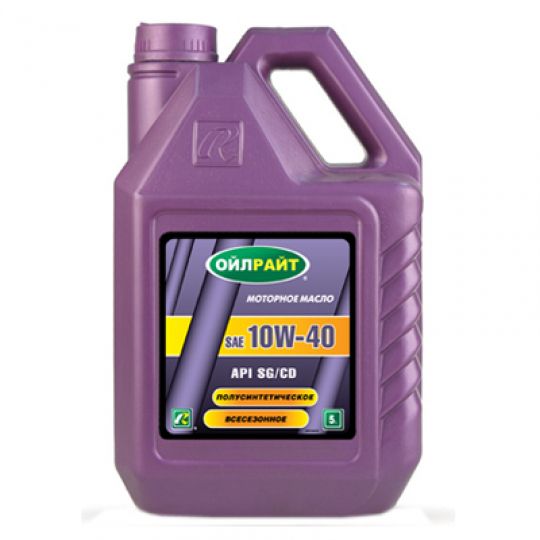 OILRIGHT 10W-40 SG/CD полусинтетическое моторное масло OILRIGHT 10W-40 SG/CD полусинтетическое моторное масло