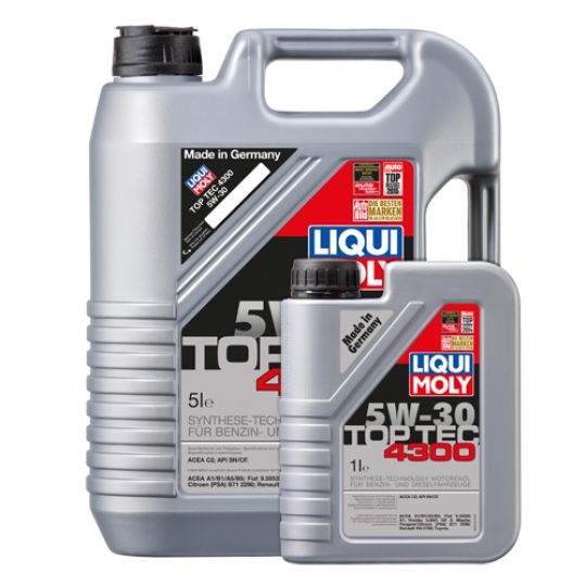 Liqui Moly Top Tec 4300 5W-30 SN/CF синтетическое моторное масло Liqui Moly Top Tec 4300 5W-30 SN/CF синтетическое моторное масло