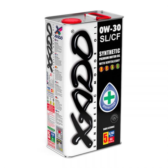XADO Atomic Oil 0W-30 SL/CF синтетическое моторное масло (5л)