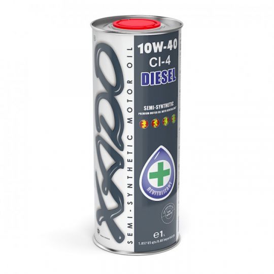 XADO Atomic Oil 10W-40 CI-4 Diesel полусинтетическое моторное масло (1л)
