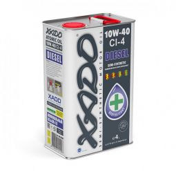 XADO Atomic Oil 10W-40 CI-4 Diesel полусинтетическое моторное масло (4л) XADO Atomic Oil 10W-40 CI-4 Diesel полусинтетическое моторное масло (4л)