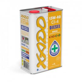 XADO Atomic Oil 15W-40 CI-4 Diesel минеральное моторное масло (4л)