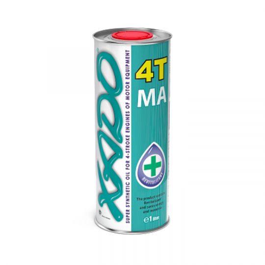 XADO Atomic Oil 10W-40 4T MA Super Synthetic синтетическое моторное масло (1л)