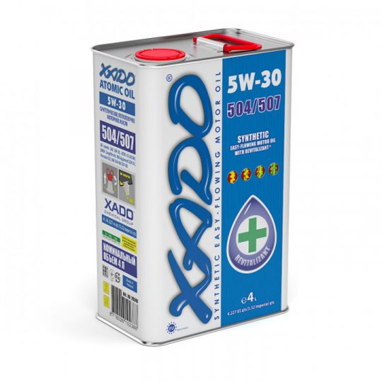 XADO Atomic Oil 5W-30 504/507 синтетическое моторное масло (4л)