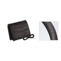 Forma Оплётка на руль (бескаркасная) R-02C, размер M (обхват 9,5 см, перфорированная, рециклированная кожа) Чёрный