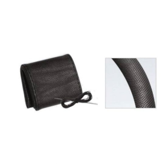 Forma Оплётка на руль (бескаркасная) R-02C, размер M (обхват 9,5 см, перфорированная, рециклированная кожа) Чёрный