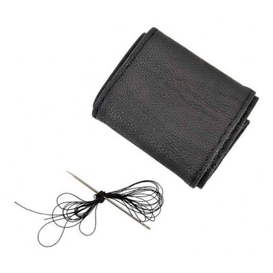 Norma Оплётка на руль (бескаркасная) R-02C, размер M (обхват 9,5 см, перфорированная, рециклированная кожа) Чёрный