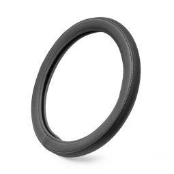 Norma Оплётка на руль (каркасная) RTB-01/02/H-RTBE-01/02, размер M (обхват 9,2 см, перфорированная, рециклированная кожа/экокожа) Серый/Чёрный