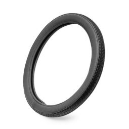 Norma Оплётка на руль (каркасная) RTB-01/04/Н-RTBЕ-01/04, размер M (обхват 9,2 см, плетёнка, рециклированная кожа/экокожа) Серый/Чёрный