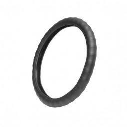 Norma Оплётка на руль (каркасная) RTR-01, размер M (обхват 9,5 см, ребристая, рециклированная кожа) Серый