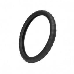 Norma Оплётка на руль (каркасная) RTR-02, размер M (обхват 9,5 см, ребристая перфорированная, рециклированная кожа) Чёрный