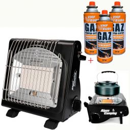 Газовый инфракрасный портативный обогреватель Alpen Camping 1,7 КВТ (газовая плита) + 3 газовых баллона Газовый инфракрасный портативный обогреватель Alpen Camping 1,7 КВТ (газовая плита) + 3 газовых баллона