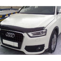 SIM Audi Q3 '11- Дефлектор капота "мухобойка" (темный)