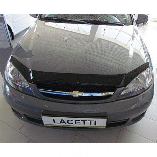 SIM Chevrolet Lacetti '02- хэтчбек Дефлектор капота "мухобойка" (темный)
