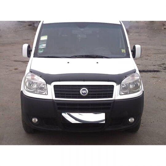 SIM Fiat Doblo I '04- Дефлектор капота "мухобойка" (темный)