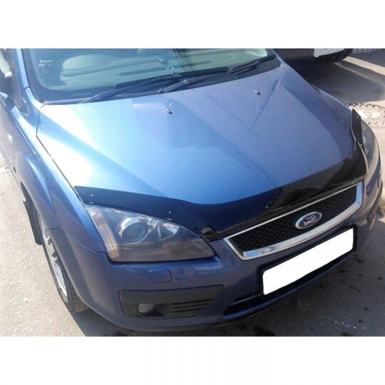SIM Ford Focus II '04-08 Дефлектор капота "мухобойка" (темный) SIM Ford Focus II '04-08 Дефлектор капота "мухобойка" (темный)