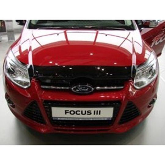 SIM Ford Focus III '11-15 Дефлектор капота "мухобойка" (темный) SIM Ford Focus III '11-15 Дефлектор капота "мухобойка" (темный)
