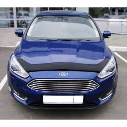 SIM Ford Focus III '15- Дефлектор капота "мухобойка" (темный)