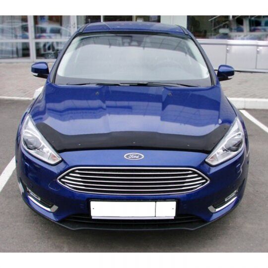 SIM Ford Focus III '15- Дефлектор капота "мухобойка" (темный) SIM Ford Focus III '15- Дефлектор капота "мухобойка" (темный)