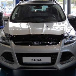 SIM Ford Kuga II '12-16 Дефлектор капота "мухобойка" (темный)