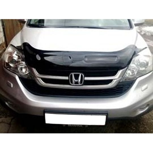 SIM Honda CR-V III '10-12 Дефлектор капота "мухобойка" (темный) SIM Honda CR-V III '10-12 Дефлектор капота "мухобойка" (темный)