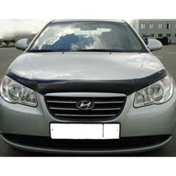 SIM Hyundai Elantra IV '06-11 Дефлектор капота "мухобойка"