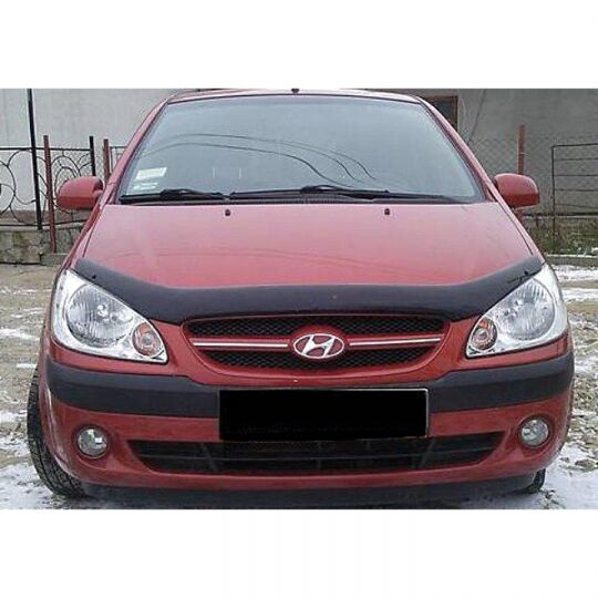 SIM Hyundai Getz '05-09 Дефлектор капота "мухобойка" (темный) SIM Hyundai Getz '05-09 Дефлектор капота "мухобойка" (темный)